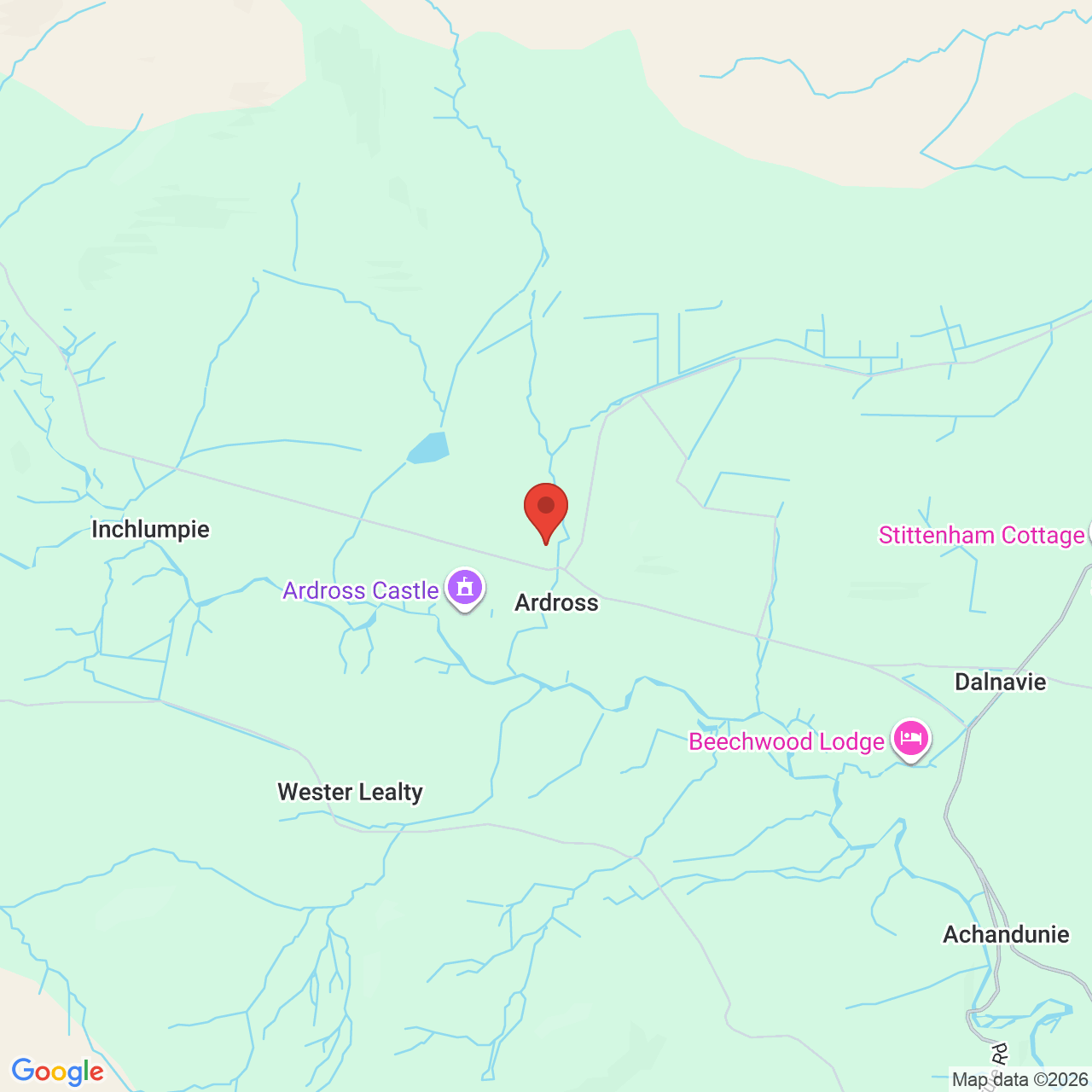 Map displaying job location